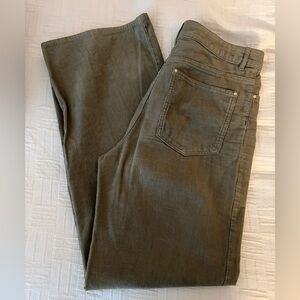 Zara Olive Corduroy Pants